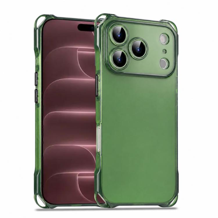 For iPhone 18 Pro Four-corner Shockproof TPU Phone Case(Green)