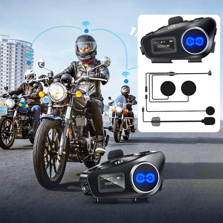 Y6X 4-Rider Motorcycle Helmet Bluetooth Intercom 1 Y6X 4-Rider Motorcycle Helmet Bluetooth Intercom