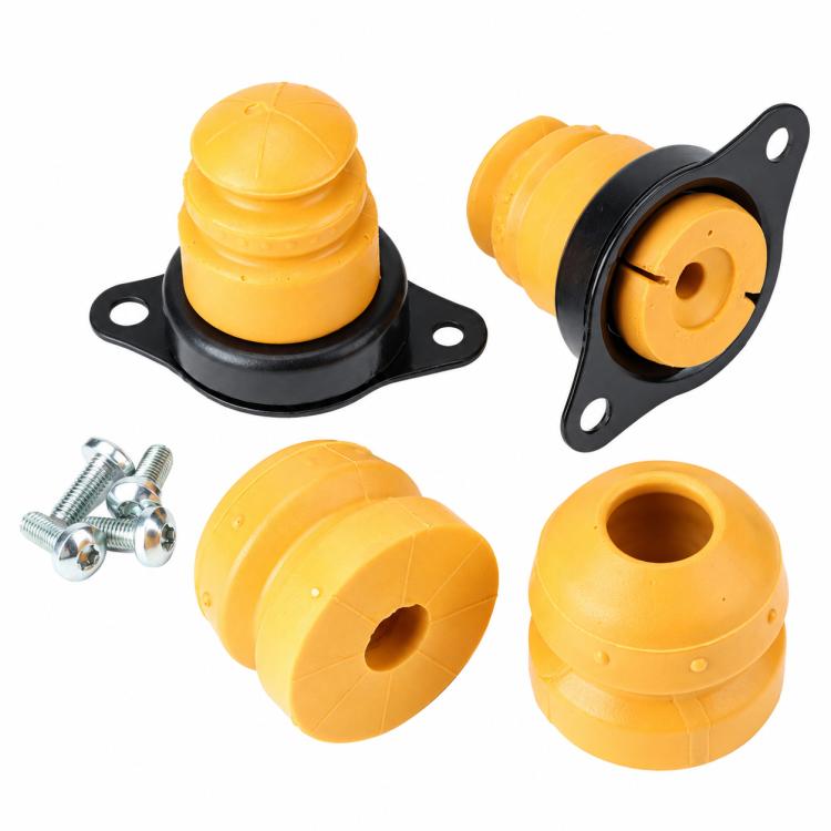 For Ford Mustang 2005-2014 M-5570-A Car Rear Bumper Shock Absorber Cushion Kit(Yellow)