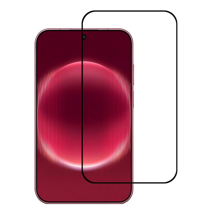 For Huawei Pura X View Outer Screen 0.18mm High Aluminum Full Screen Silk Printing Tempered Glass Film, No Fingerprint Unlock