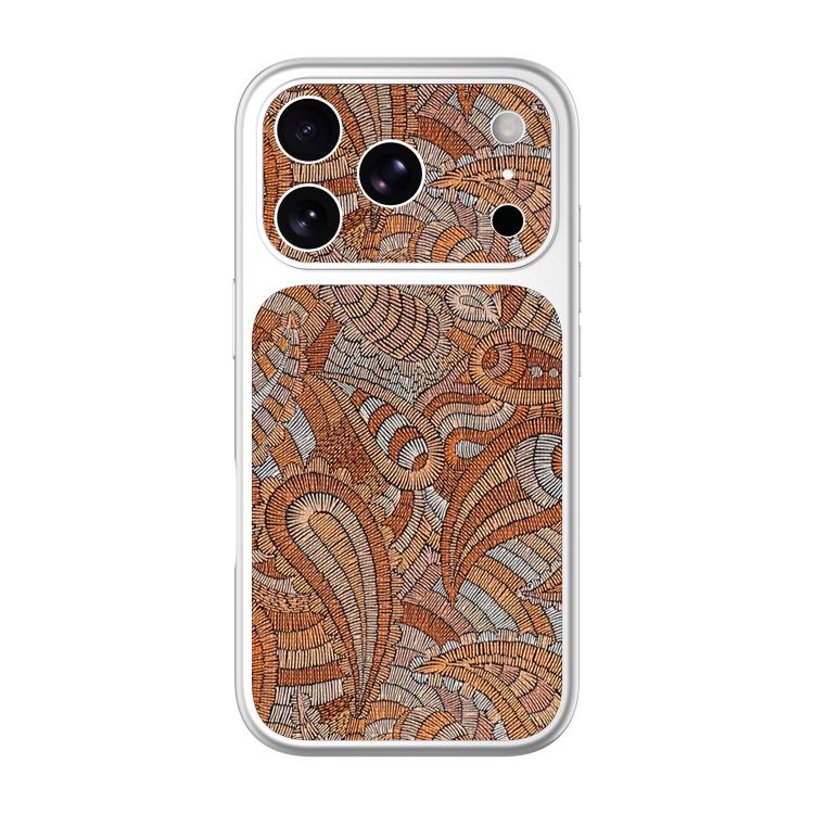 For iPhone 18 Pro / 17 Pro Transforms Into 18 Series Vintage Vegan Leather Texture Phone Case(Orange)