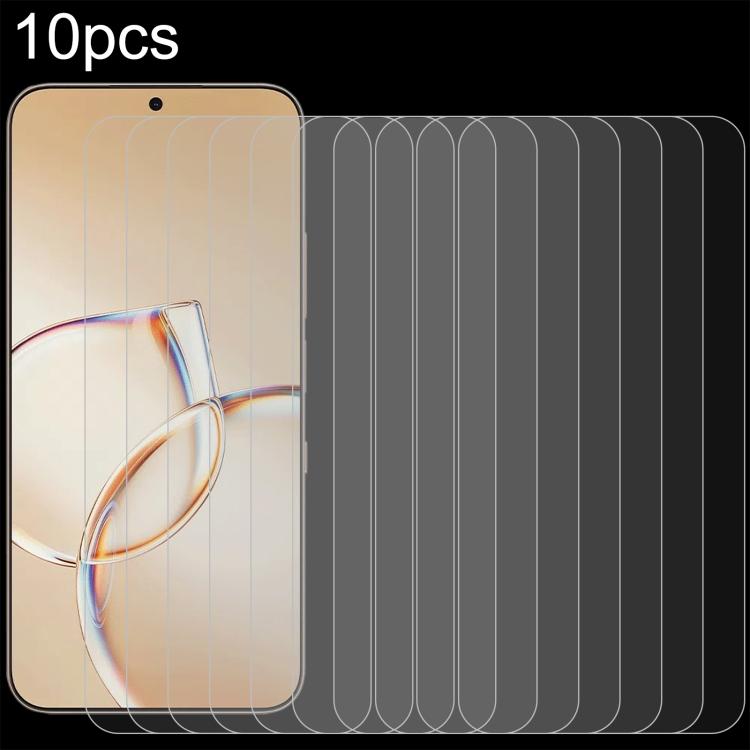 For TCL P80 Ultra 10 PCS/Pack 0.3mm High Aluminum Tempered Glass Film