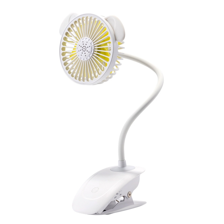 

BD-JZ8 Naughty Dog Clip USB Plug Charging Fan (White)