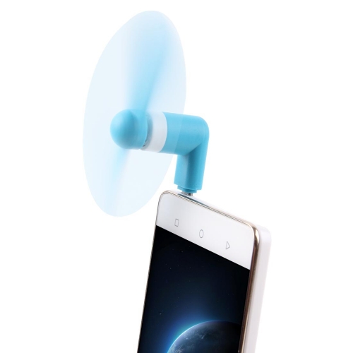 

Fashion Micro USB Port Mini Fan with Two Leaves, For Android Mobile Phone with OTG Function & Micro USB Port(Blue)