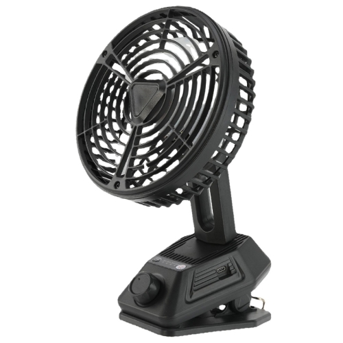 

X80 Multifunctional Clip Shaking Head Desktop Small Fan (Black)