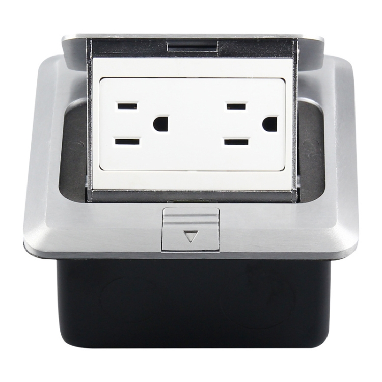 Hidden Pop-up Aluminum Alloy Computer Floor Socket with Cover Bottom ...