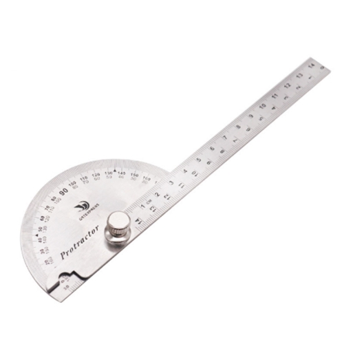 Stainless Steel 0-180 Protractor Angle Finder Arm Measuring Gauge Ruler Tool AU