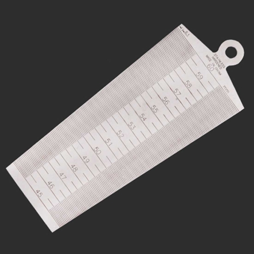 30-45mm Wedge Gauge Hole-Diameter Ruler Taper Gap Measurement Tools Silver 