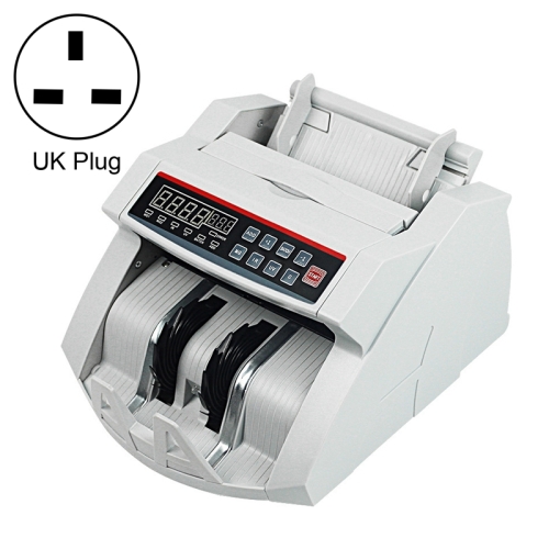 

2108 UVMGIR 220V Multi-Currency Multifunctional Money Counter, Specifications:UK Plug