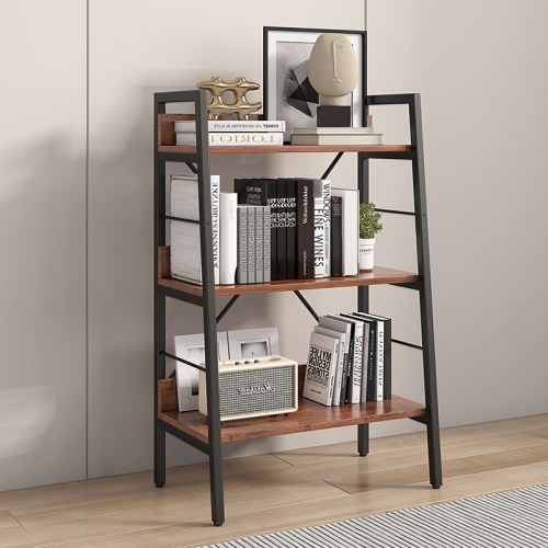 

[US Warehouse] H Ladder 3-Tier MDF Bookshelf, Size: 37.2 x 23.62 x 13.58 inch