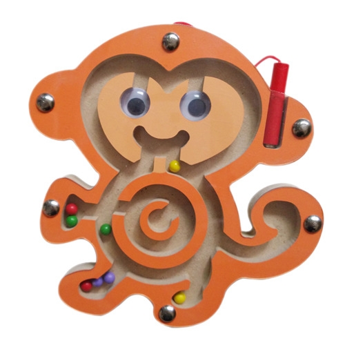 wooden magnetic animal puzzle