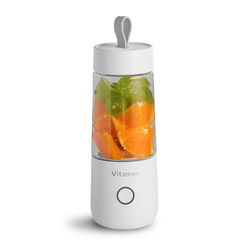 Vitamer 維他命電動榨汁杯便攜USB隨身杯檸檬水果攪拌機鉸刀瓶 (顏色：白色)