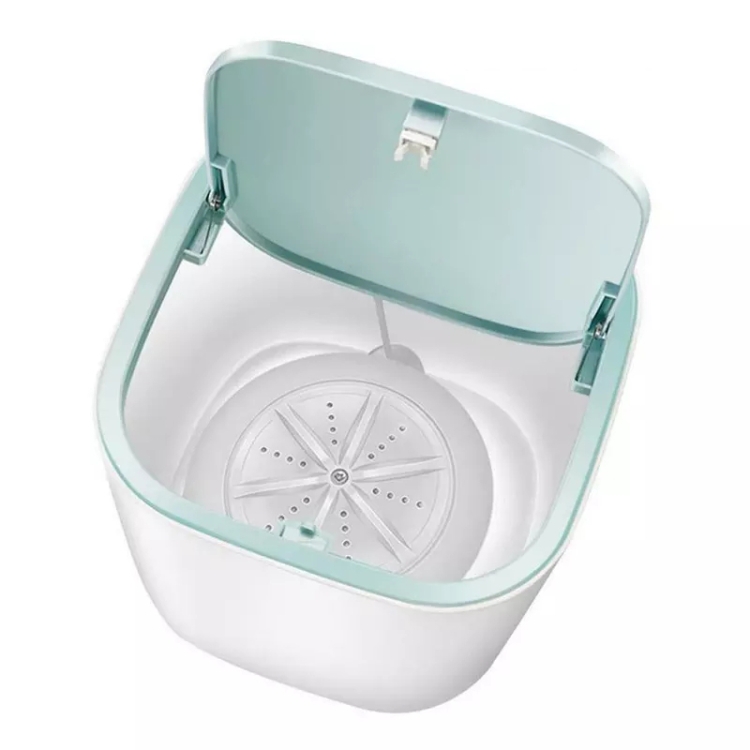 

Household USB Ultrasonic Turbo Desktop Washing Machine Underwear Washer (White)