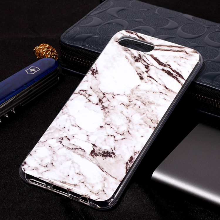 

Marble Pattern Soft TPU Case For Huawei Honor 10(White)