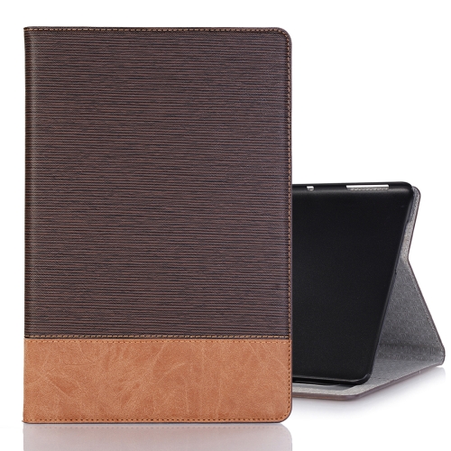 

Cross Texture Horizontal Flip PU Leather Case for Huawei MediaPad M5 Lite 10.1 inch, with Holder & Card Slots & Wallet (Coffee)