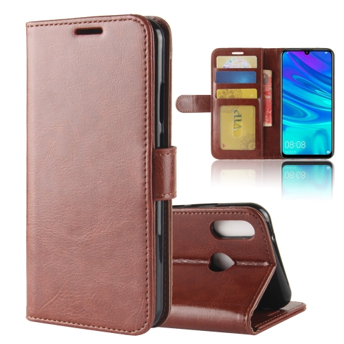 

R64 Texture Single Fold Horizontal Flip Leather Case for Huawei P30 Lite, with Holder & Wallet & Card Slots & Photo Frame (Brown)