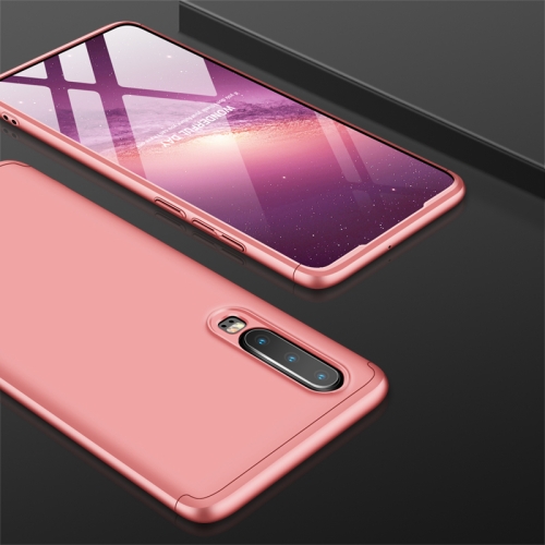 

GKK Three Stage Splicing Full Coverage PC Case for Huawei P30 (Rose Gold)