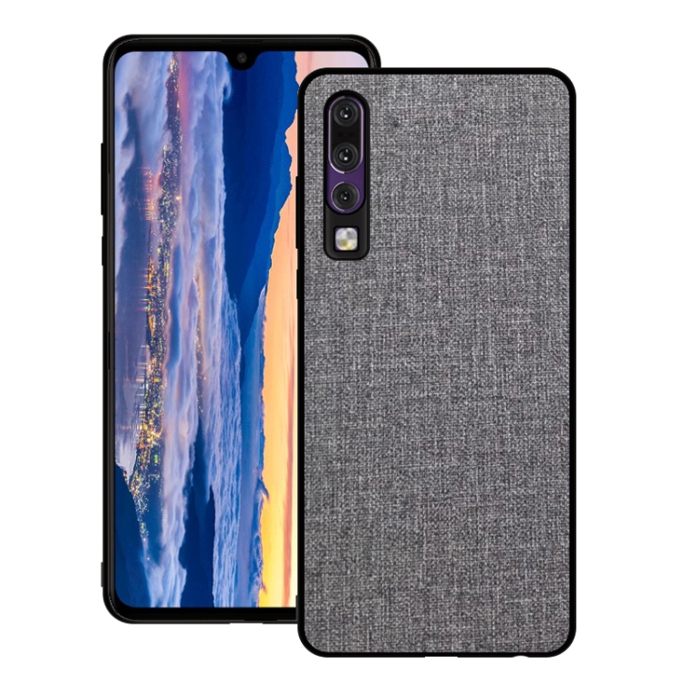 

Shockproof Cloth Texture PC+ TPU Protective Case for Huawei P30 (Grey)