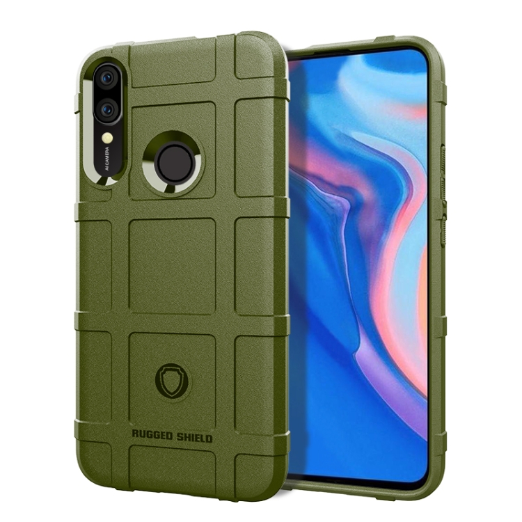 

Shockproof Protector Cover Full Coverage Silicone Case for Huawei P Smart Z (Army Green)