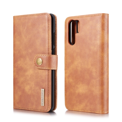

DG.MING Crazy Horse Texture Flip Detachable Magnetic Leather Case for Huawei P30 Pro, with Holder & Card Slots & Wallet (Brown)