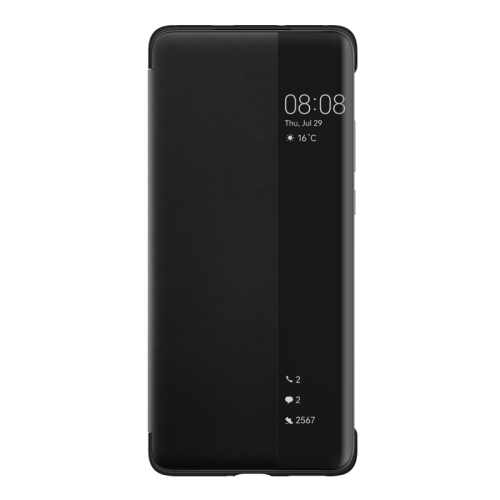 

For Huawei P50 Pro Smart Display View Window Flip Leather Protective Case with Sleep / Wake-up Function(Black)