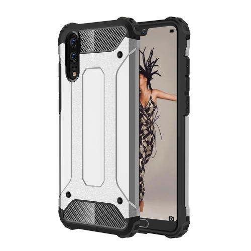 

For Huawei P20 Full-body Rugged TPU + PC Combination Back Cover Case (Silver)