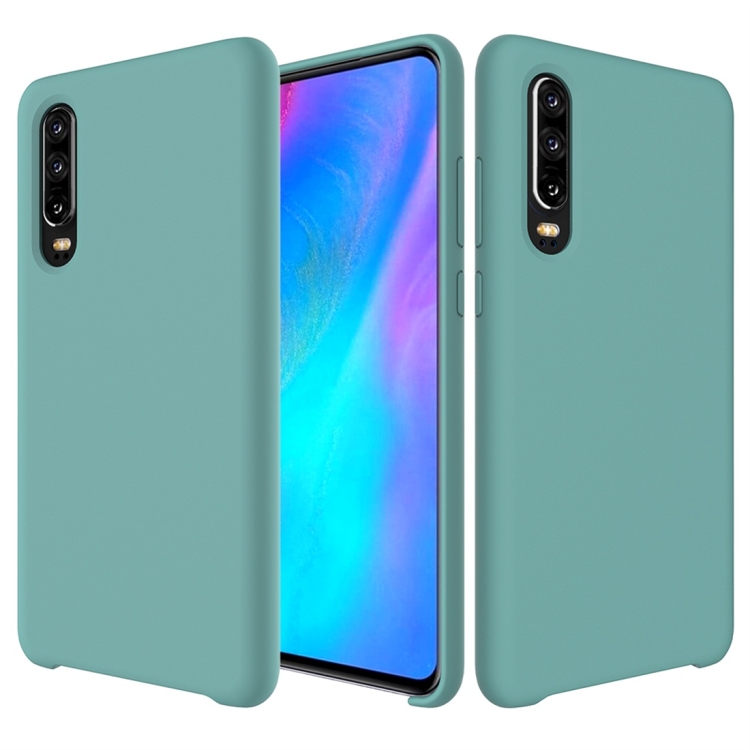 

Solid Color Liquid Silicone Dropproof Protective Case for Huawei P30 (Blue)
