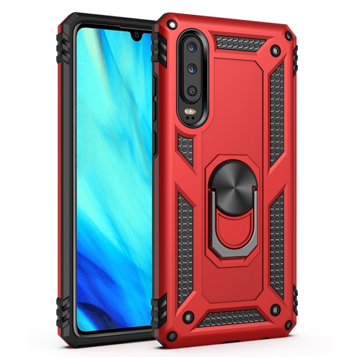

Armor Shockproof TPU + PC Protective Case for Huawei P30, with 360 Degree Rotation Holder (Red)