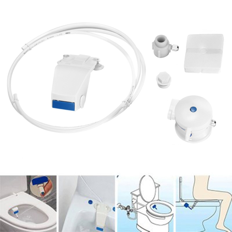 

B8100 Sanitary Wall Smart Flushing Clean Tool Toilet Bidet Set(White)