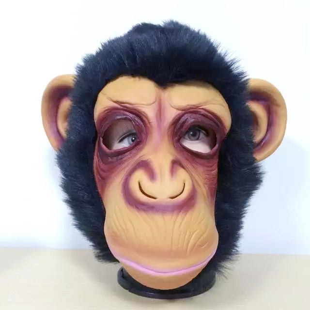 Popular Lovely Halloween Mask Masquerade Emulsion Gorilla Mask for Men and  Women