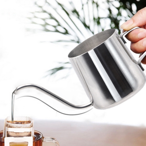 304 Tainless Steel Gooseneck Pour Over Coffee Maker, Mini Coffee Pot  Stainless Steel, Coffee Pot Kettle, Coffee Pot Hand Pour, Mocha Tea Making  Pot, Shanging Ear Drip Coffee Long Spout Pot, Tea