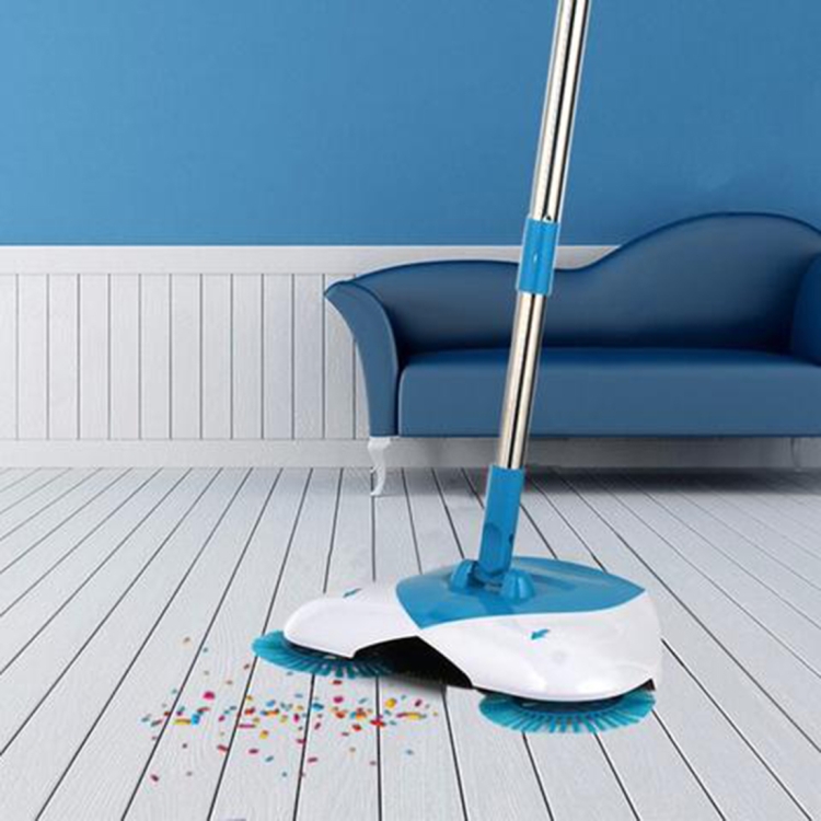 SUNSKY - Hurricane Spin Broom Barrido doméstico sin electricidad Aspiradora  Barredora manual automática (Azul)