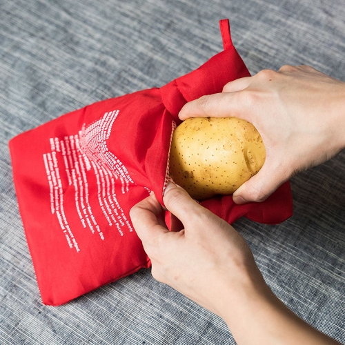 Bolsa para cocinar patatas para microondas reutilizable y lavable