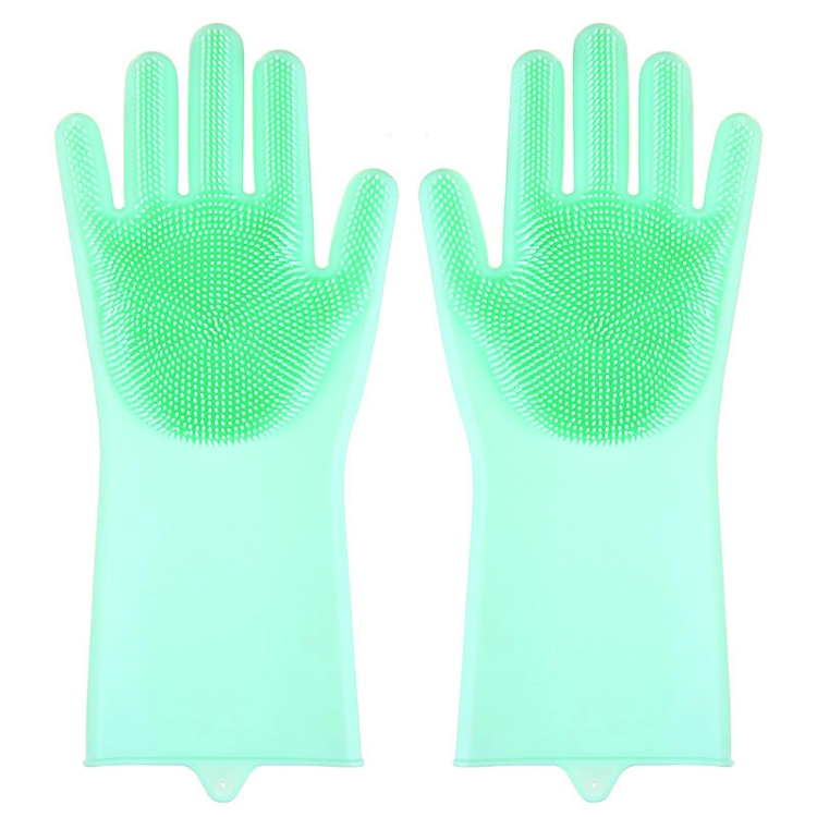 

Multipurpose Silicone Gloves Heat-proof Anti-abrasive Housework Kitchen Cleaning Gloves(Green)