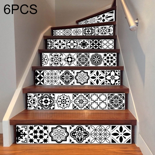 6 Pcs Diy Creative Ceramic Tile Stairs, Ceramic Tile On Stairs Pictures