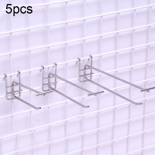 Household Items 50 PCS Supermarket Clothing Shop Pegboard Slat Wall Hook Shelf Hole Plate Hole Pitch: 2.5cm Wire Diameter: 3.3mm Length: 5cm 