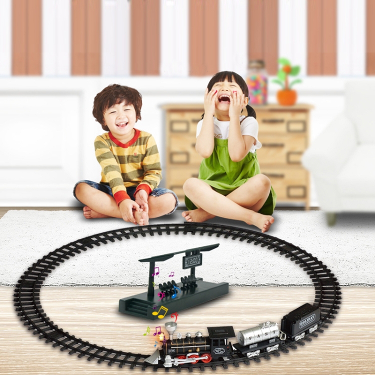 Simulation Train Toy SS333-64 Electric Retro Simulation Train Model Children Toys Light ...