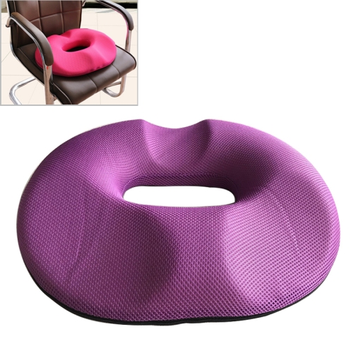Cuscino anti-emorroidi dell'anca in rete ispessita per ufficio, dimensioni:  45x41x7 cm (viola)