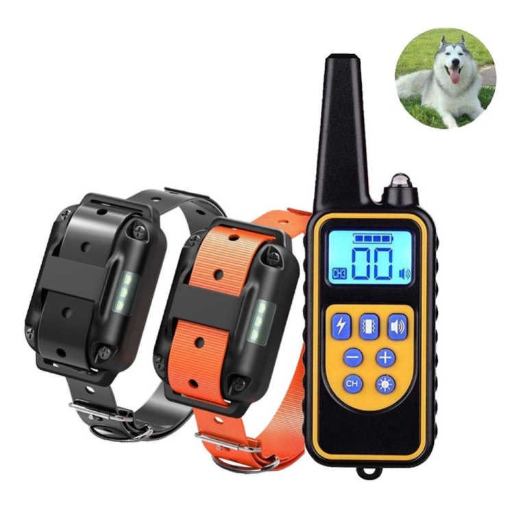 880-2 800 Yards Rechargeable Remote Control Collar Dog Training