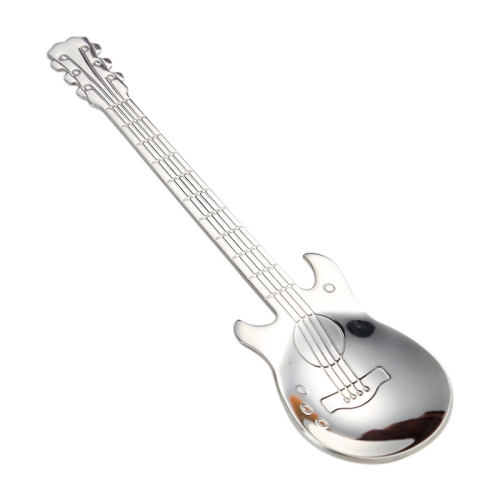 New Creative Stainless Steel Guitar Coffee Spoon Stirring Kitchen Cutlery Supply