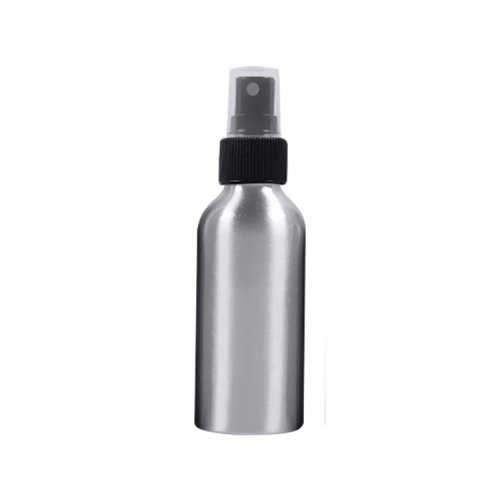 Bouteille en aluminium d'atomiseurs à brume fine en verre rechargeable de 5 pièces, 100 ml (noir)