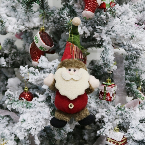 3 PCS Christmas Decoration Gift Plush Doll Pendant