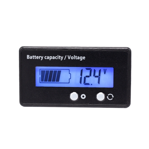 

H6133 12V-84V Lead-acid Battery Voltage Tester Percentage Voltmeter Gauge Lithium Battery Status Monitor(Blue Light)