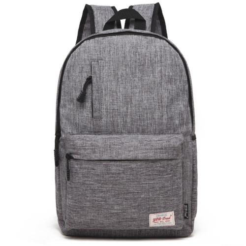 

Universal Multi-Function Canvas Laptop Computer Shoulders Bag Leisurely Backpack Students Bag, Big Size: 42x29x13cm, For 15.6 inch and Below Macbook, Samsung, Lenovo, Sony, DELL Alienware, CHUWI, ASUS, HP(Grey)