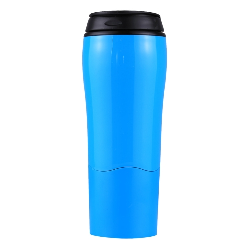 

Portable Mighty Mug Solo Travel Coffee Herbal Ice Tea Fizzy Drink Mug Water Bottle Cup, Capacity: 550ml(Blue)