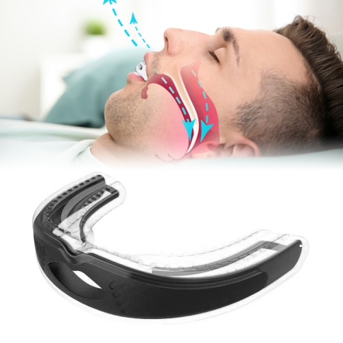 YJK100 Silicone + ABS Stop Snoring Device Anti Snore (Black)