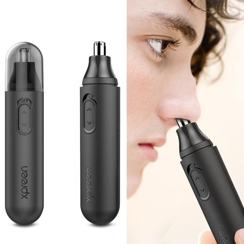 XPREEN XPRE001男性と女性のための高速回転電気鼻毛トリマー耳トリマー回転ブレード（黒）