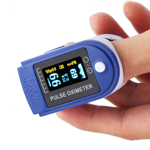 Monitor de oxigênio no sangue para oxímetro de pulso de dedo de precisão JZK-301 (azul)