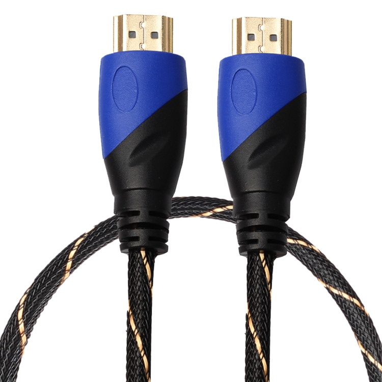 

0.5m HDMI 1.4 Version 1080P Woven Net Line Blue Black Head HDMI Male to HDMI Male Audio Video Connector Adapter Cable