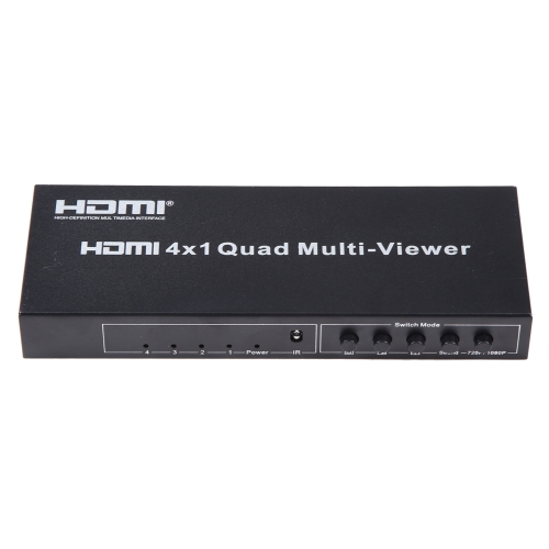 

4 in 1 Out HDMI Quad Multi-viewer with Seamless Switcher, EU Plug